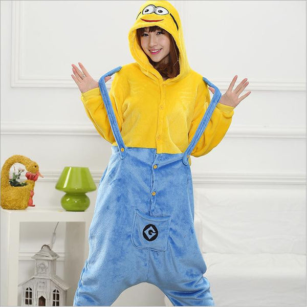 Hot Unisex Adult Flannel Pajamas Cosplay Cute Cartoon Animal Winter Onesies Christmas Halloween Pajama Pyjama Sets Pikachu Panda