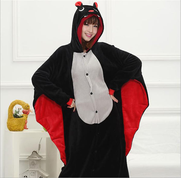 Hot Unisex Adult Flannel Pajamas Cosplay Cute Cartoon Animal Winter Onesies Christmas Halloween Pajama Pyjama Sets Pikachu Panda