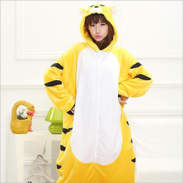 Hot Unisex Adult Flannel Pajamas Cosplay Cute Cartoon Animal Winter Onesies Christmas Halloween Pajama Pyjama Sets Pikachu Panda