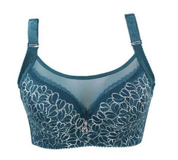 Varsbaby sexy Full cup Anti Emptied B C D E cup bra push up thin women's plus size underwear