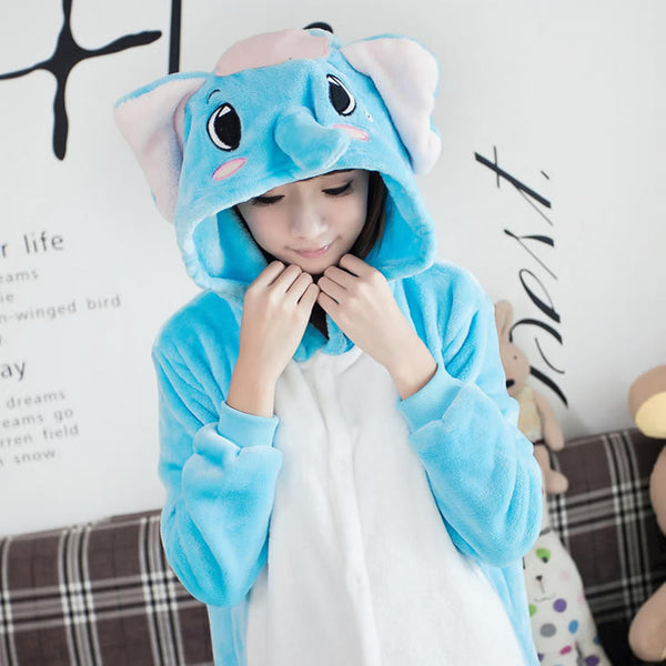 Unisex Autumn and Winter Pajama Sets 2016 Cute Cartoon Sleepwear Women Pajama Flannel Animal Pajama Stitch Panda Unicorn Onesies