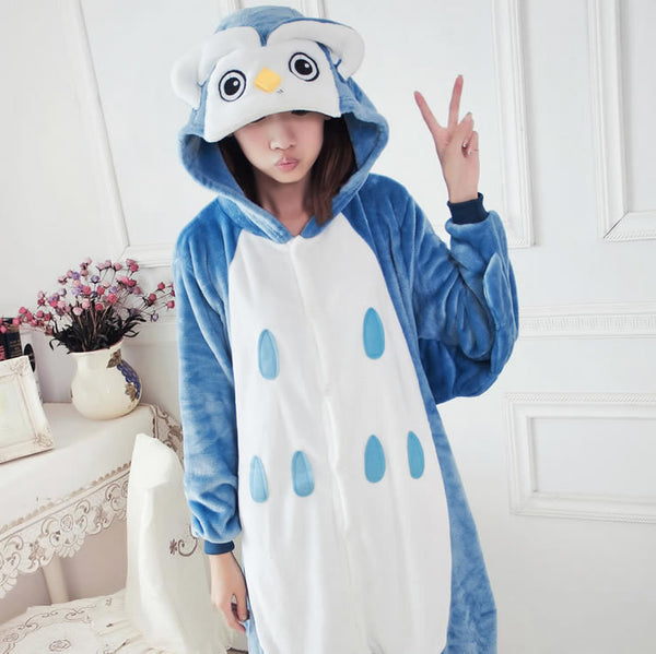 Unisex Autumn and Winter Pajama Sets 2016 Cute Cartoon Sleepwear Women Pajama Flannel Animal Pajama Stitch Panda Unicorn Onesies