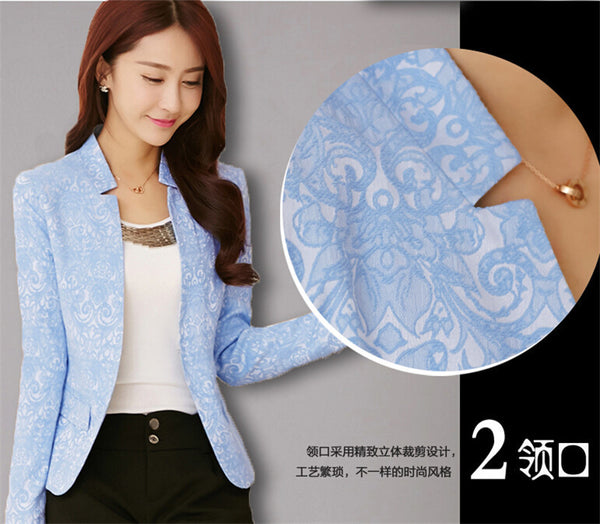 Women Blazers And Jackets Leopard Print Blazer Women blaser Slim Coat Casual One Button Outerwear Blazer Feminino 2016 4E359