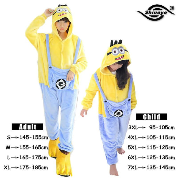 Unisex Flannel Pajamas Sets Unicorn Stitch Panda Cartoon Sleepwear Cosplay Animal Onesies For WomenMan Adult Child Pajama Winter