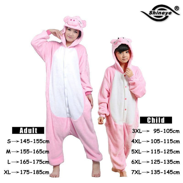 Unisex Flannel Pajamas Sets Unicorn Stitch Panda Cartoon Sleepwear Cosplay Animal Onesies For WomenMan Adult Child Pajama Winter