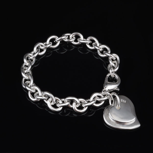 Promotion price,Silver Plated Fashion Jewelry charm bracelets&bangle,Wholesale jewelry