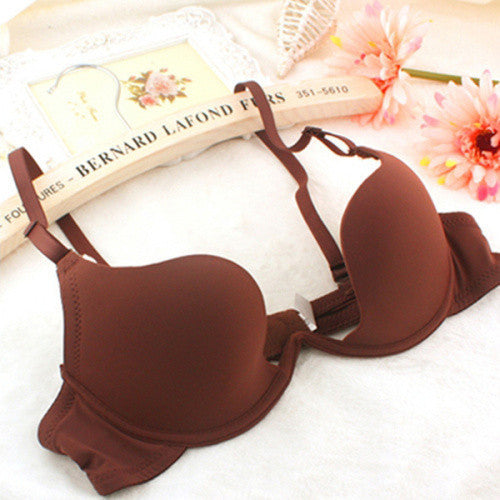 Hot Sale Women Sexy Deep U Plunge Shaped Bra LowCut Halter Convertible Multiway Push Up Bra