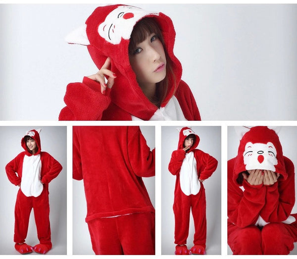 Unicorn Unisex Flannel Hooded Pajamas Adults Cosplay Cartoon Cute Animal Onesies Kigurumis Sleepwear Hoodies