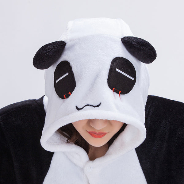 Unicorn Unisex Flannel Hooded Pajamas Adults Cosplay Cartoon Cute Animal Onesies Kigurumis Sleepwear Hoodies