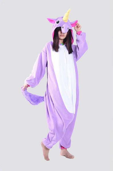 Unicorn Tenma Adult Unisex Pajamas Suits Cartoon Animal Cosplay Costume Flannel Onesies Sleepwear