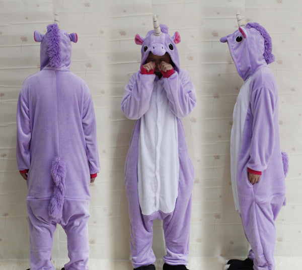 Free Shipping Adult Unicorn Pajamas Pajama Cosplay Unicorn Onesie Unicorn Costume Animal Pyjamas Unicorn Onesies Sleepsuit