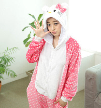 Cheap Adult Flannel Blue Pink Stitch Pig Kitty Cat Tiger Giraffe Unicorn Kigurumis Animal Pajamas Costume Onesies Unicorn Racoon