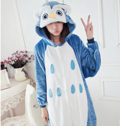 Cheap Adult Flannel Blue Pink Stitch Pig Kitty Cat Tiger Giraffe Unicorn Kigurumis Animal Pajamas Costume Onesies Unicorn Racoon