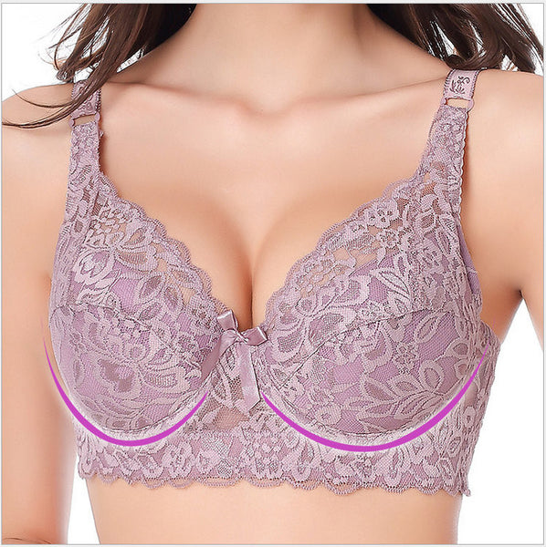 Fashion new push up bras for women soutien gorge lace sexy lingerie intimates brassiere cotton thin big size plus size bra 3306