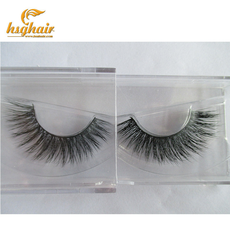 Free shipping in stock lilly mykonos 100% real handmade siberian mink fur strip lashes  mink eyelashes A8