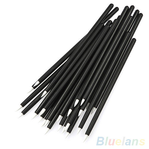 50Pcs Cosmetic Makeup Tool Disposable Eyeliner Liquid Wand Applicator Brush 4BVL