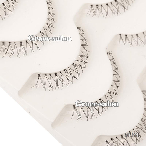 Makup 5 Pairs Handmade Under Bottom False Eyelashes Natural Lowder Eye Lashes