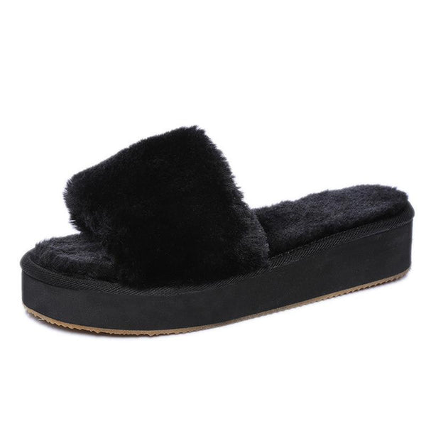 Women Flips Flops 2016 Winter Shoes Woman Slippers Fashion Comfortable Female Slides Ladies Shoes Woman Flat Warm Slippers Women